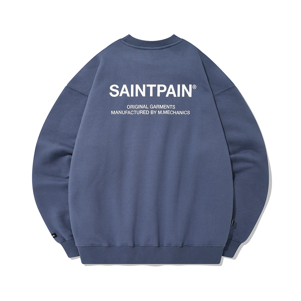 SP VARIATION LOGO CREWNECK-BLUE