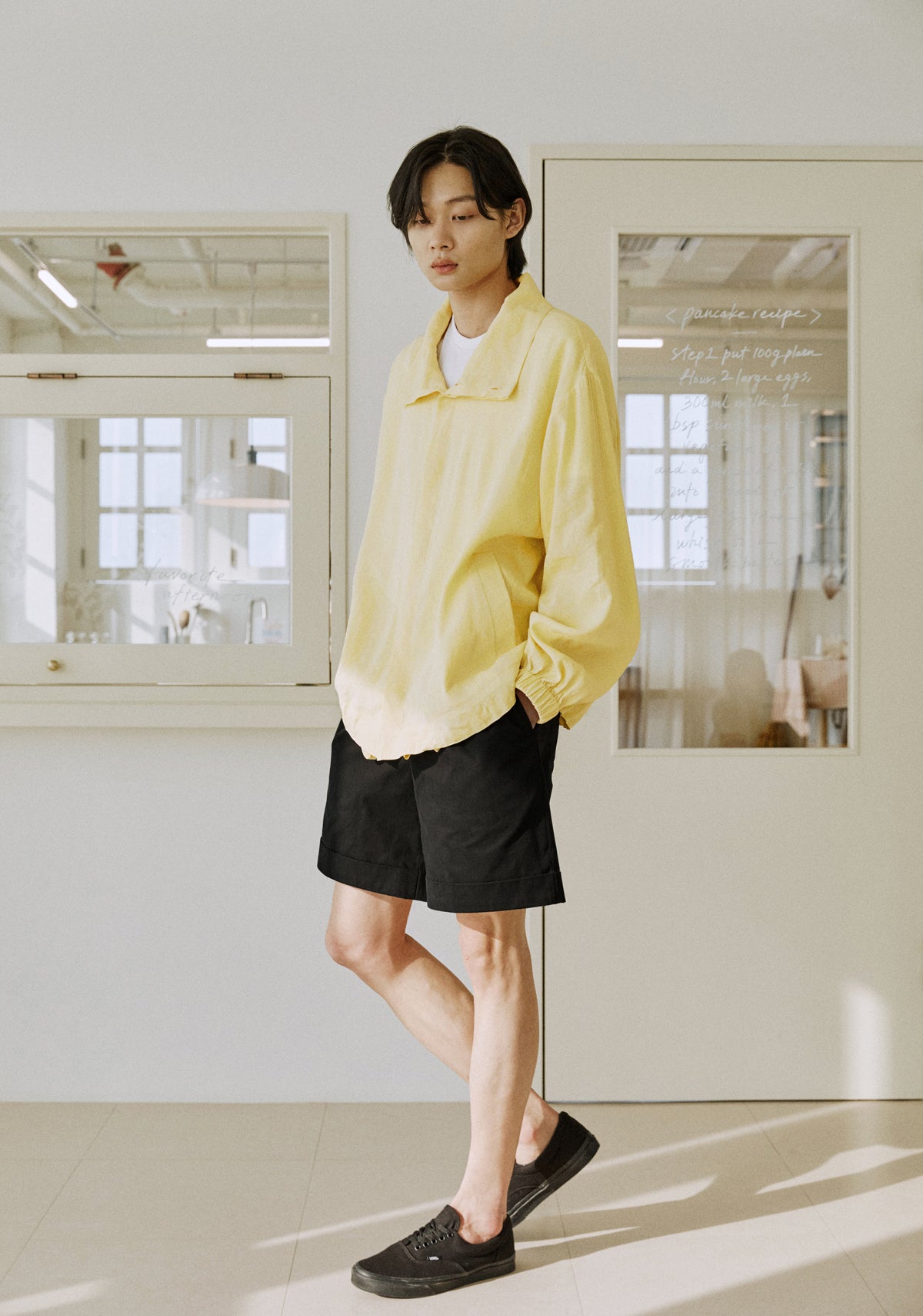 unisex hidden jumper yellow