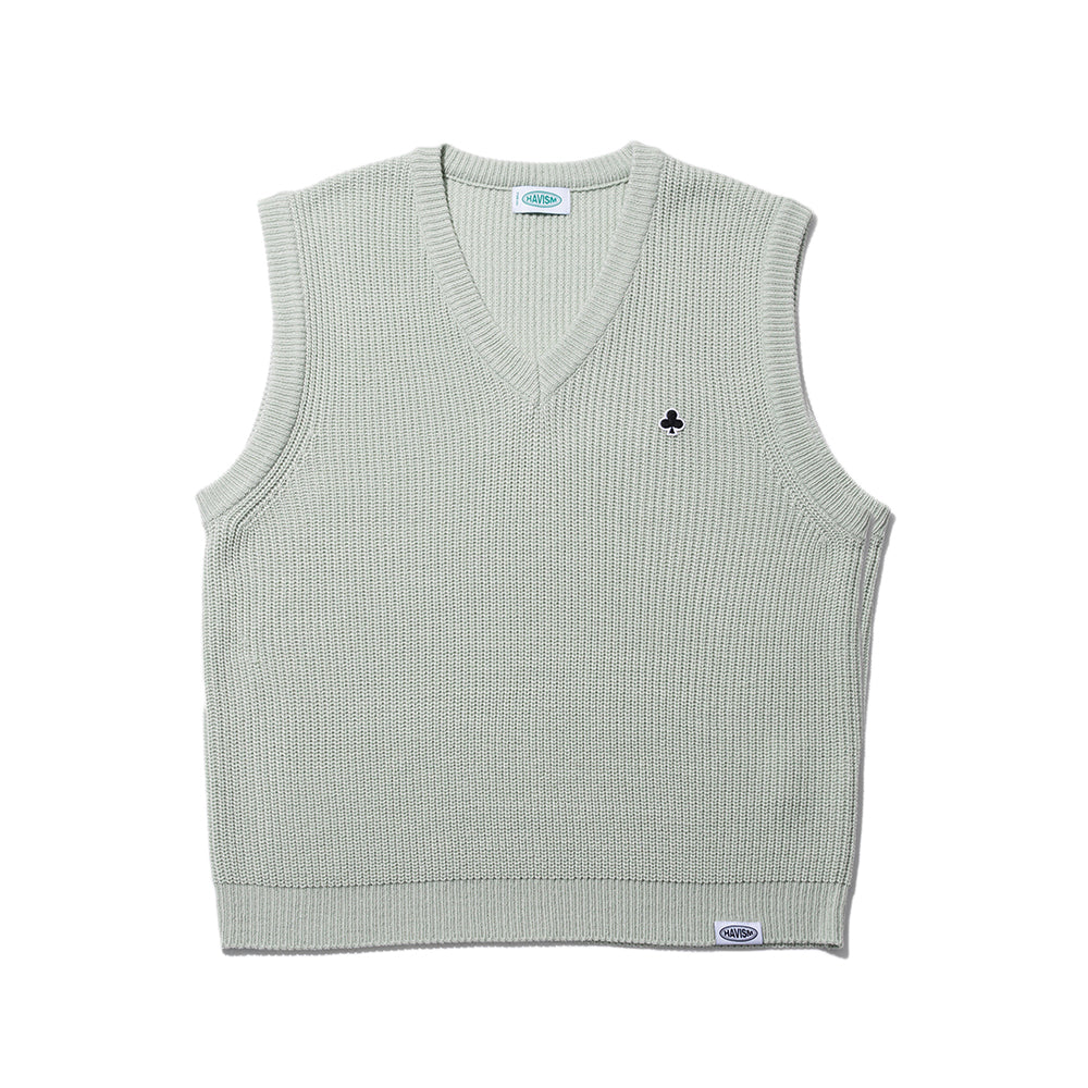 CLOVER WP KNIT VEST(MINT)