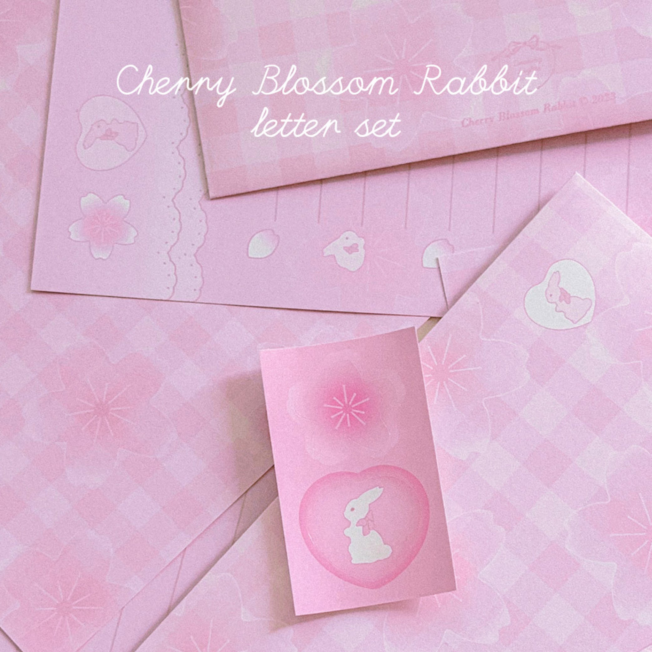 Cherry blossom rabbit ♡ letter set