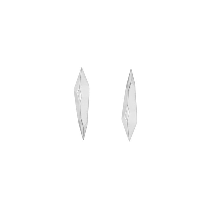 Geometry stone L earrings