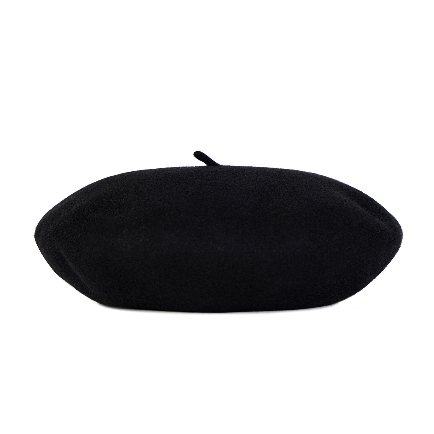 VA Square Stud Wool Beret / Black