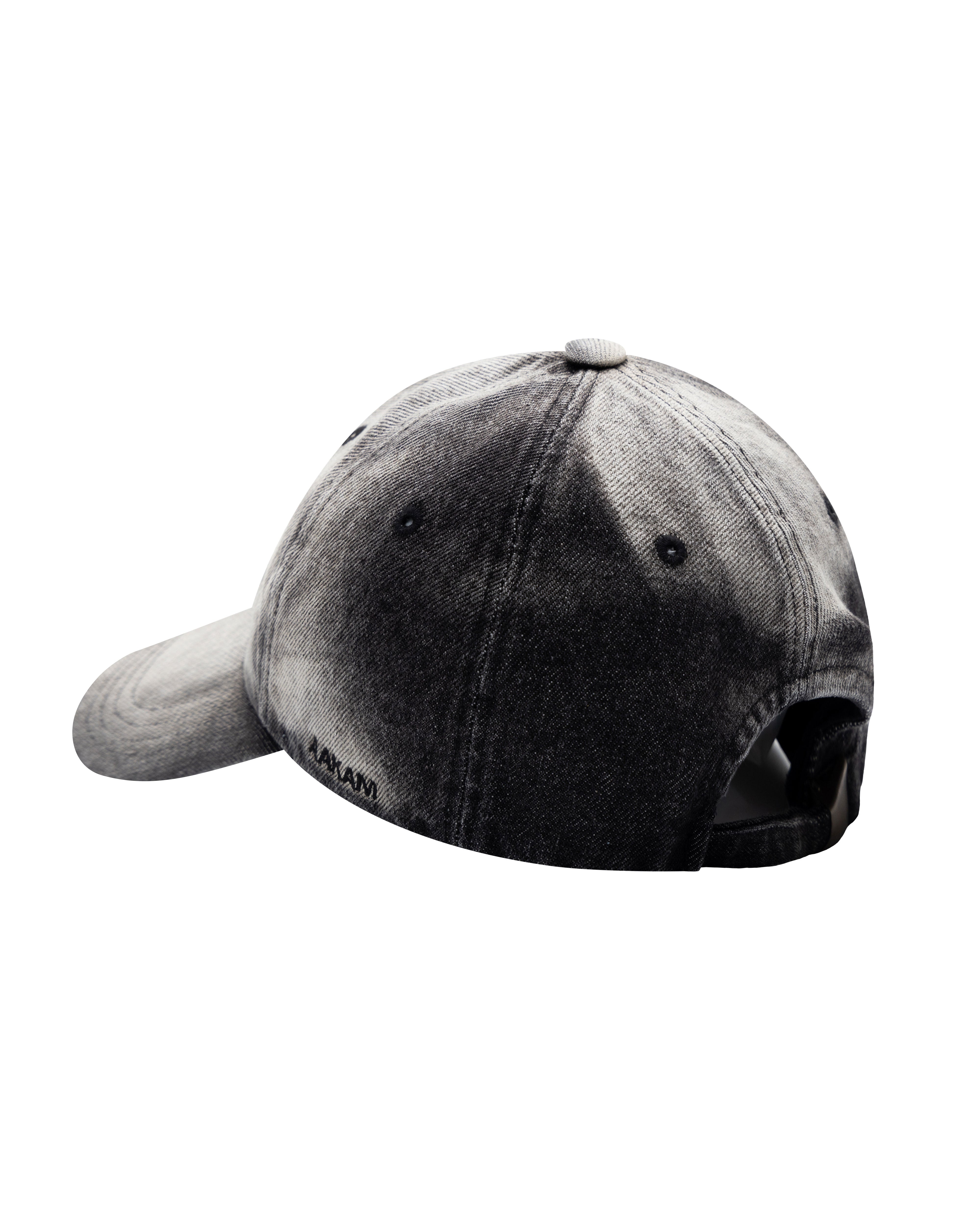 Washed Denim Ball Cap (Black)