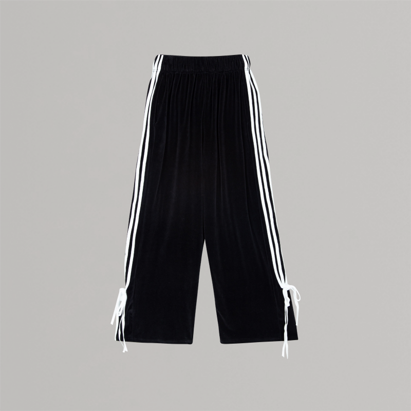 4 line pants (black)