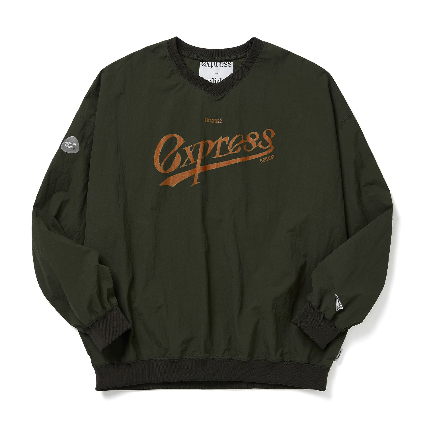 Express Holiday Authentic Nylon Pullover_Khaki