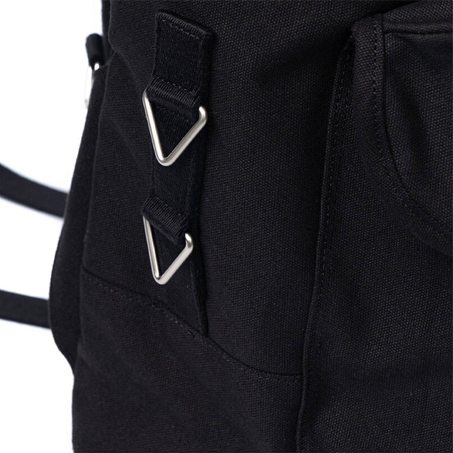 [After Pray Edition] 2-Pocket Cotton Cargo Rucksack (Black)