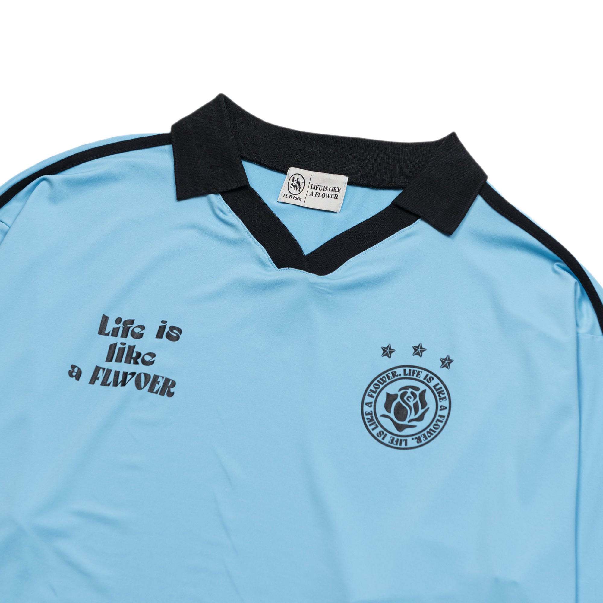 UNIFORM V-NECK JERSEY L/S TEE(SKY BLUE)