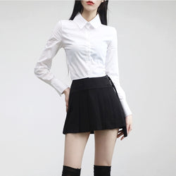 Moanne slim cropped shirt