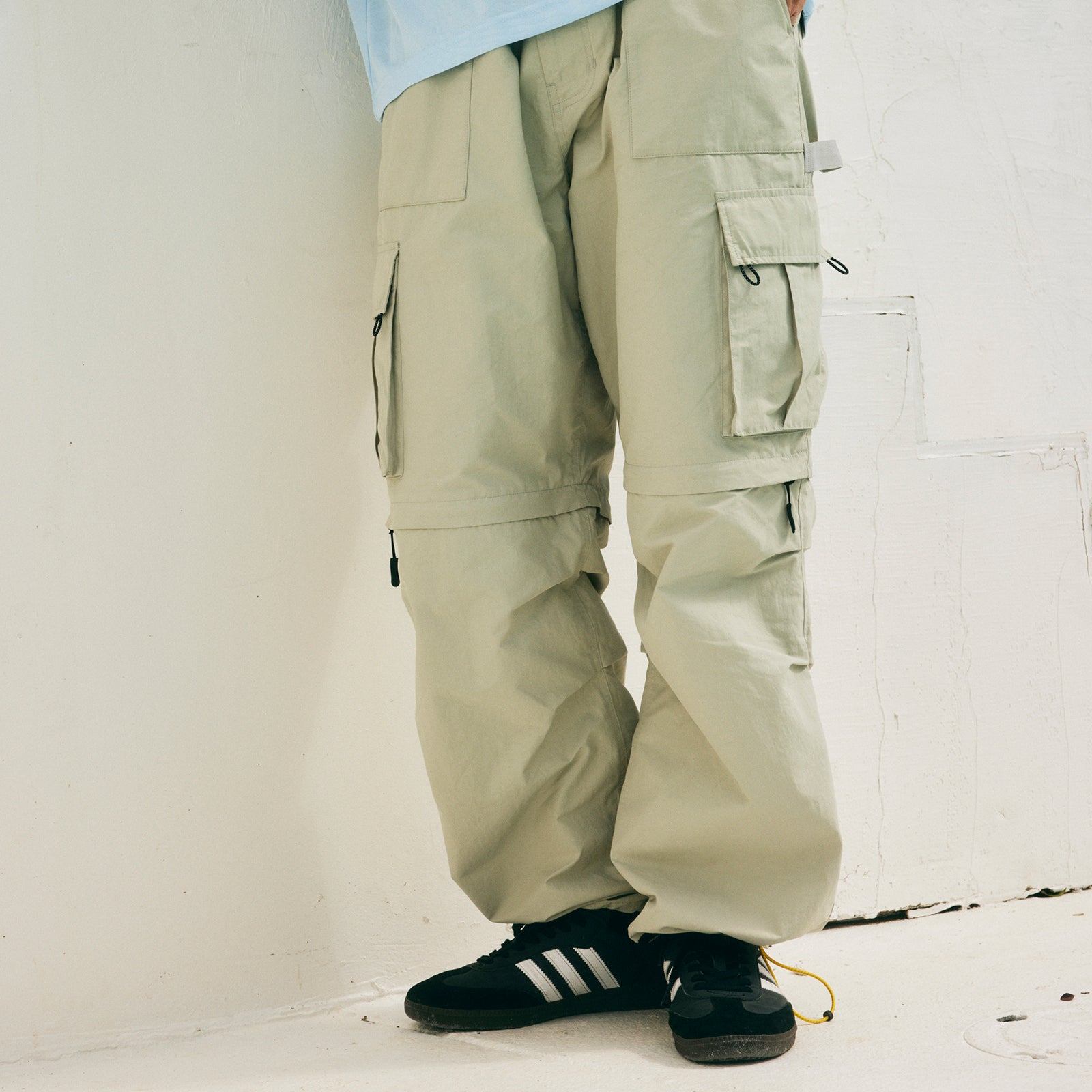 TWO-WAY ZIP MOUNTAIN PANTS (BEIGE)