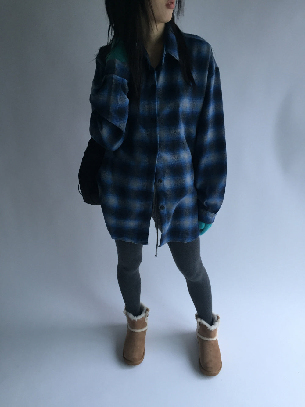 Wool checkered shirt