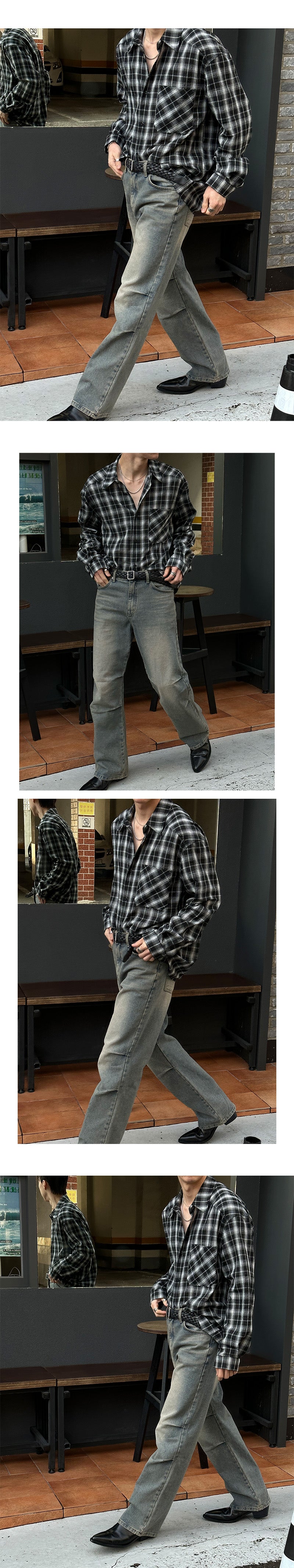 [Unisex] Daily check shirts(3color)