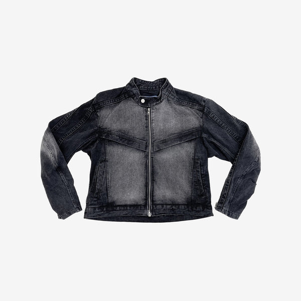 Ritz Motor Neck Denim Jacket