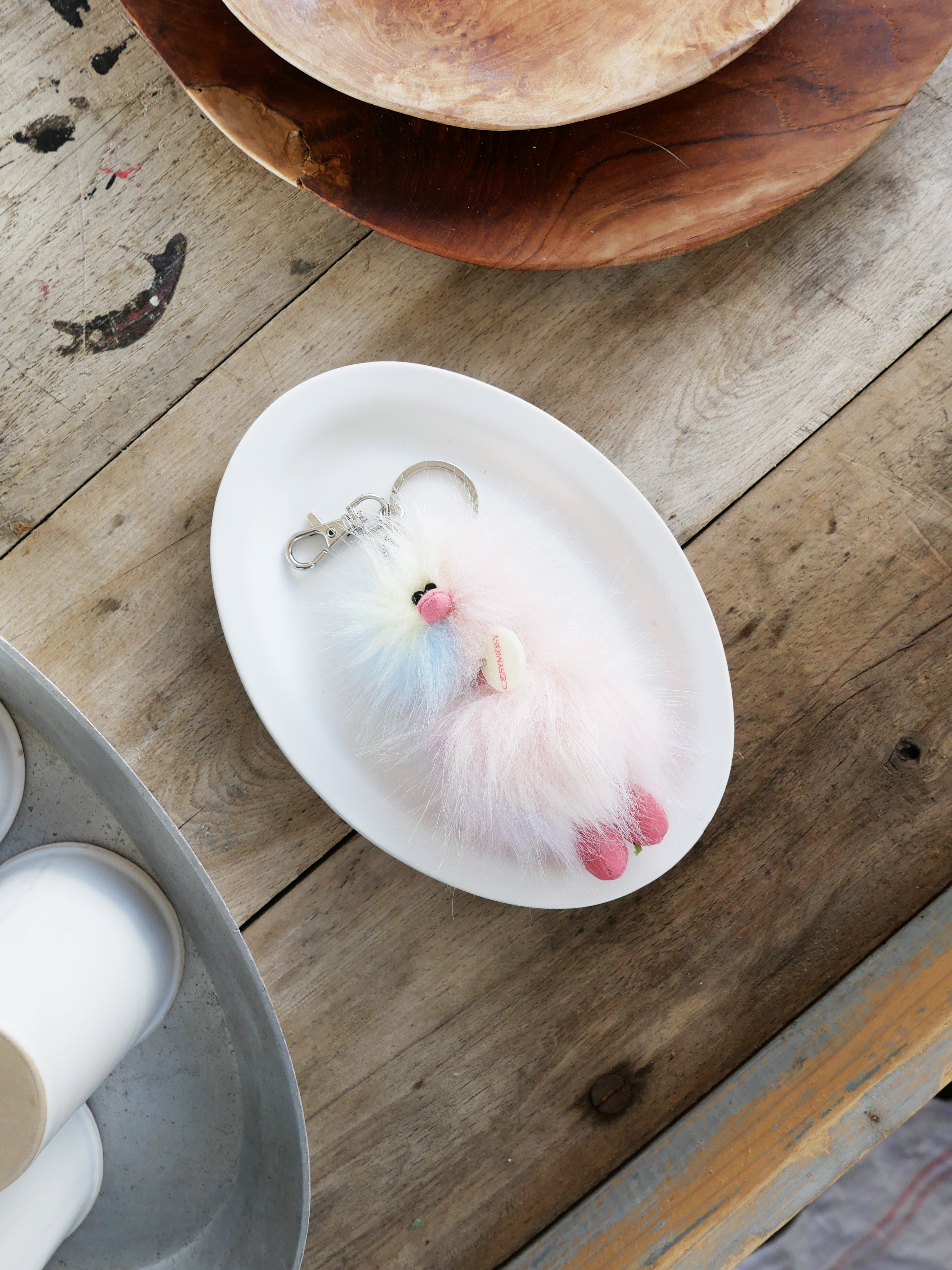 Cosymosy Mini Bird Keyring -  Rainbow