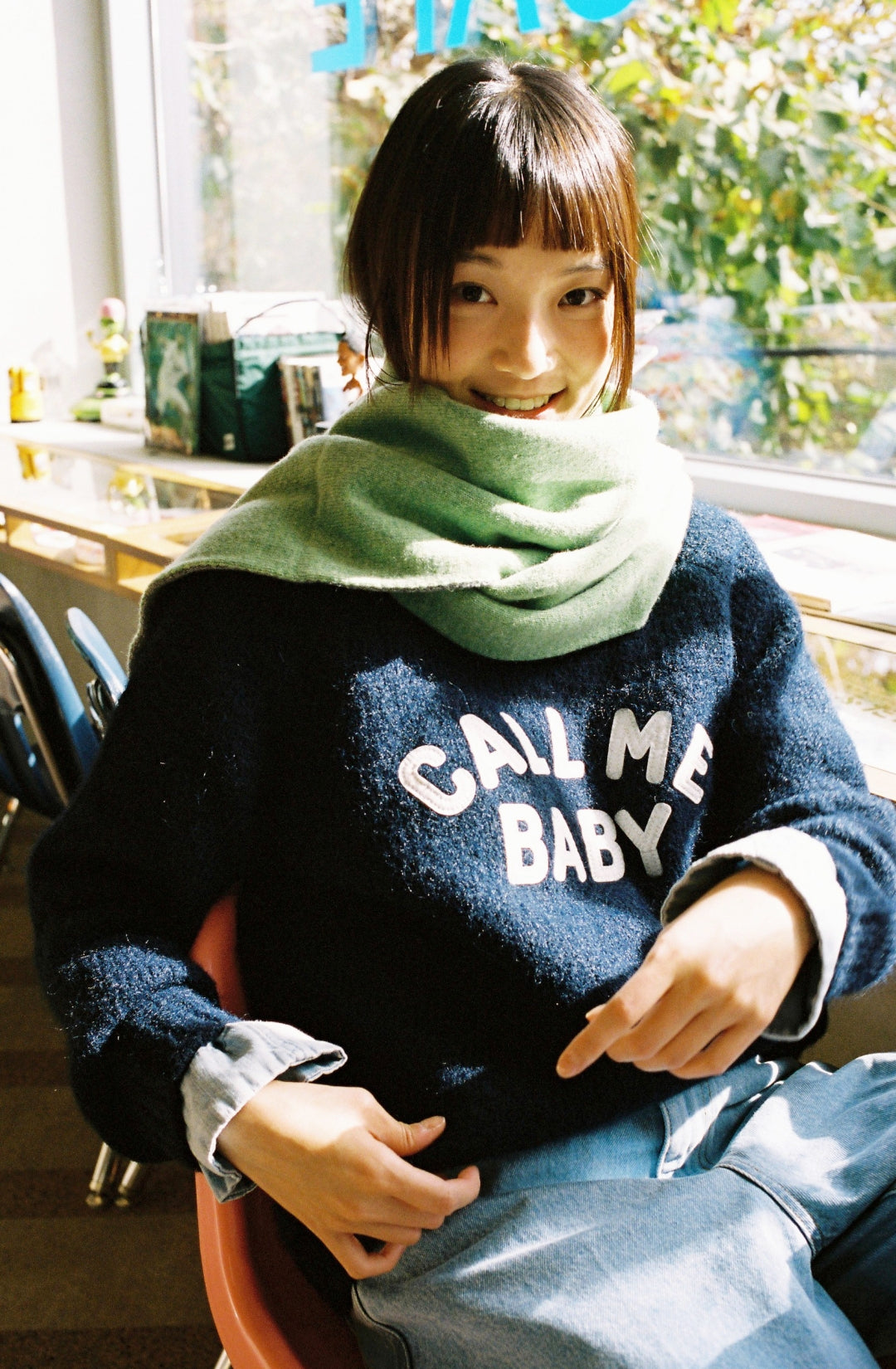 CMB Bunny Sweater _ Soft Navy