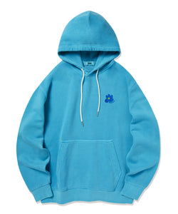 FLOWER LOGO HOODIE BLUE