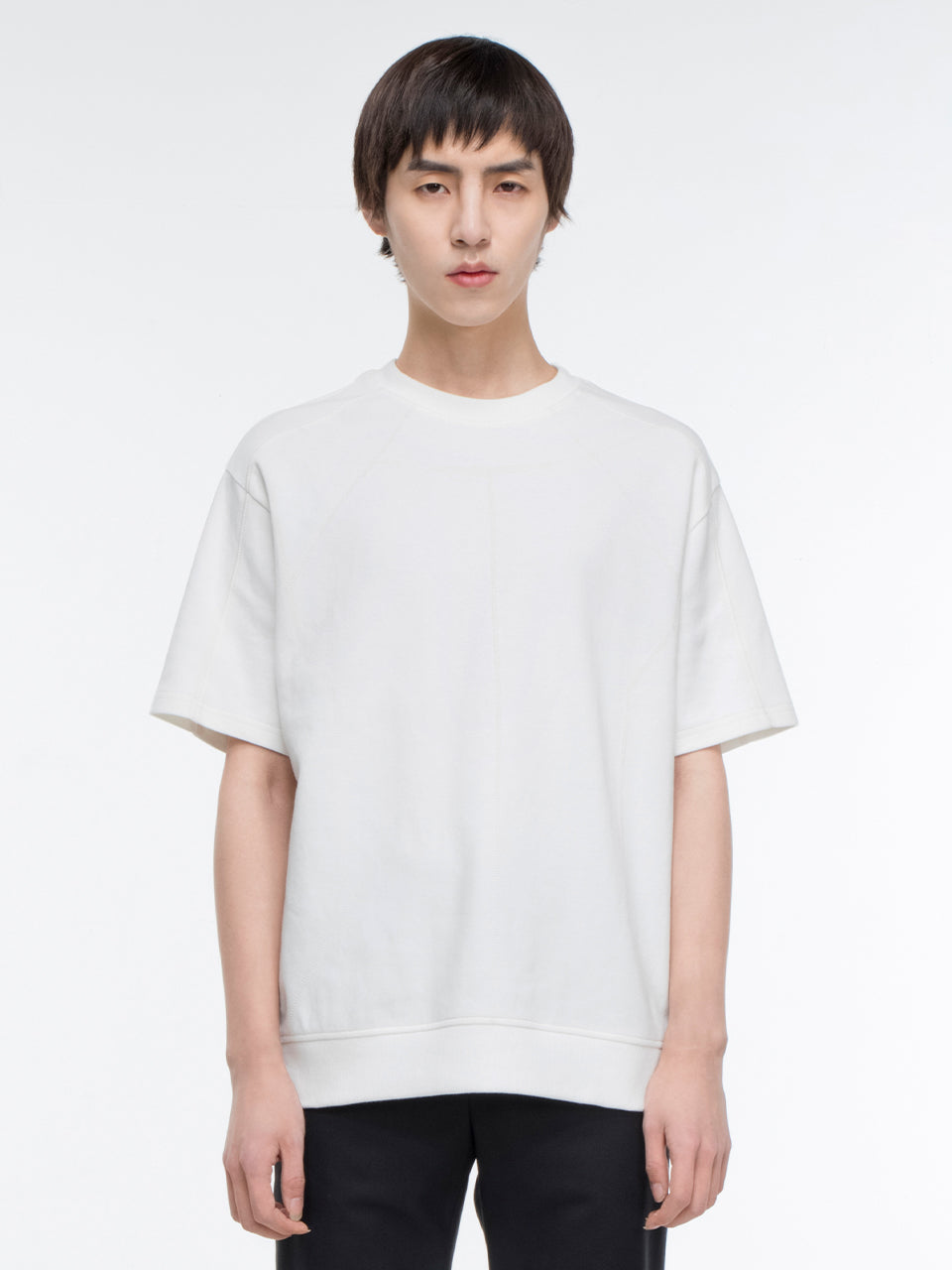 Intervein Stitch Short Sleeve Sweatshirt