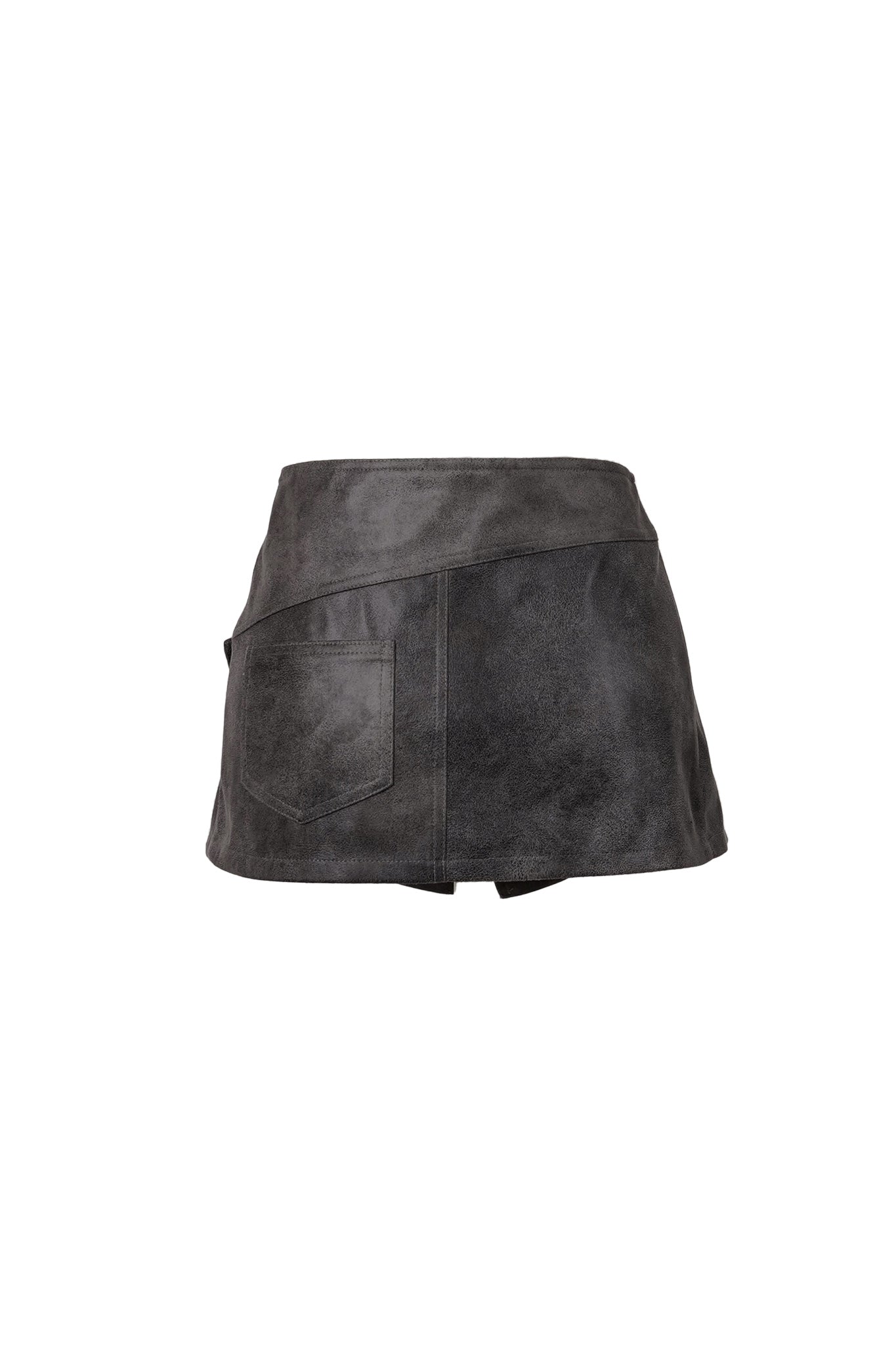 BELT WRAP SKIRT[gray]