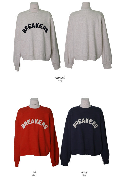 BREAKERSレタリングスウェット (3color)