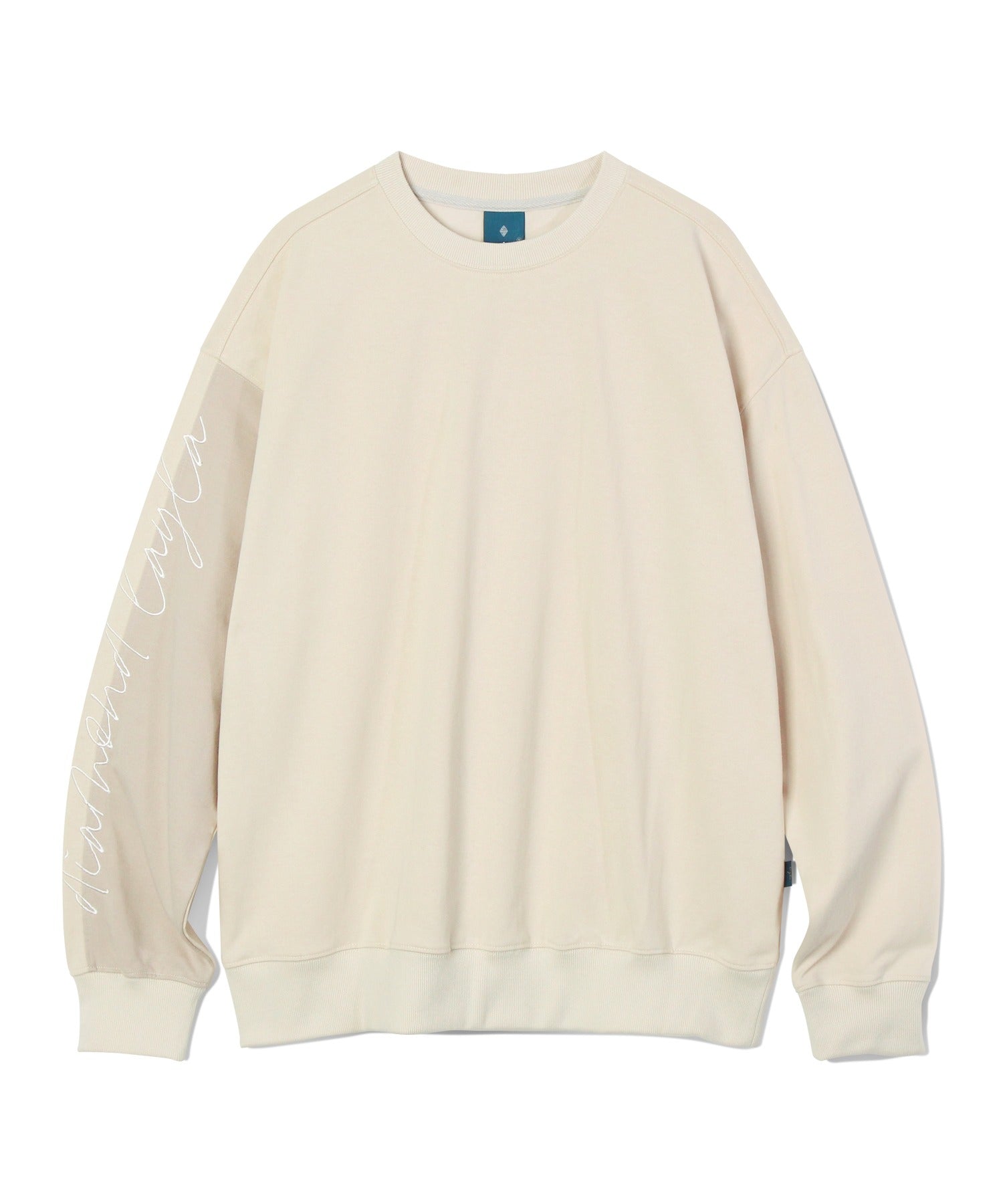 Sleeve Contrast Sweatshirt T60 Cream