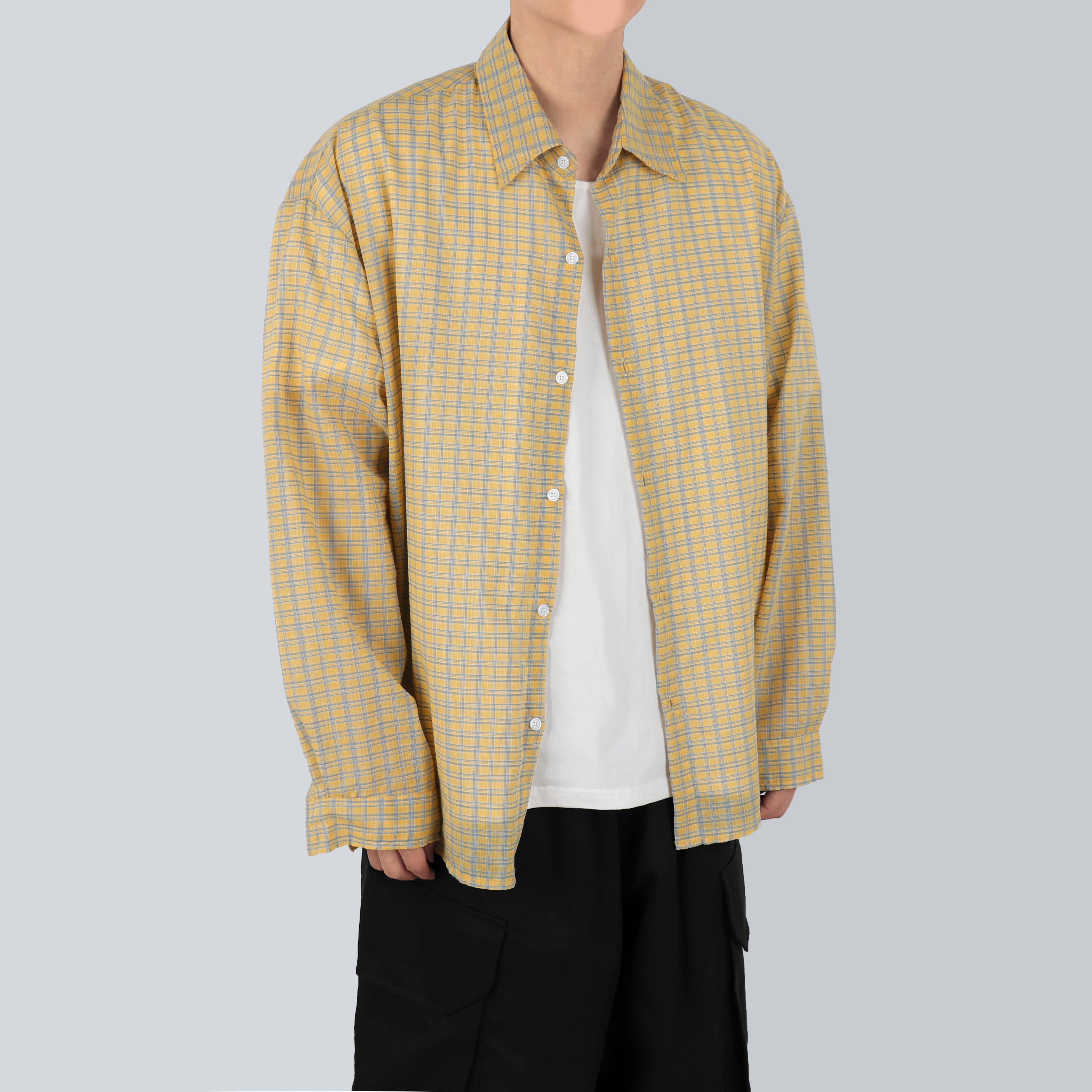 cuff check shirt