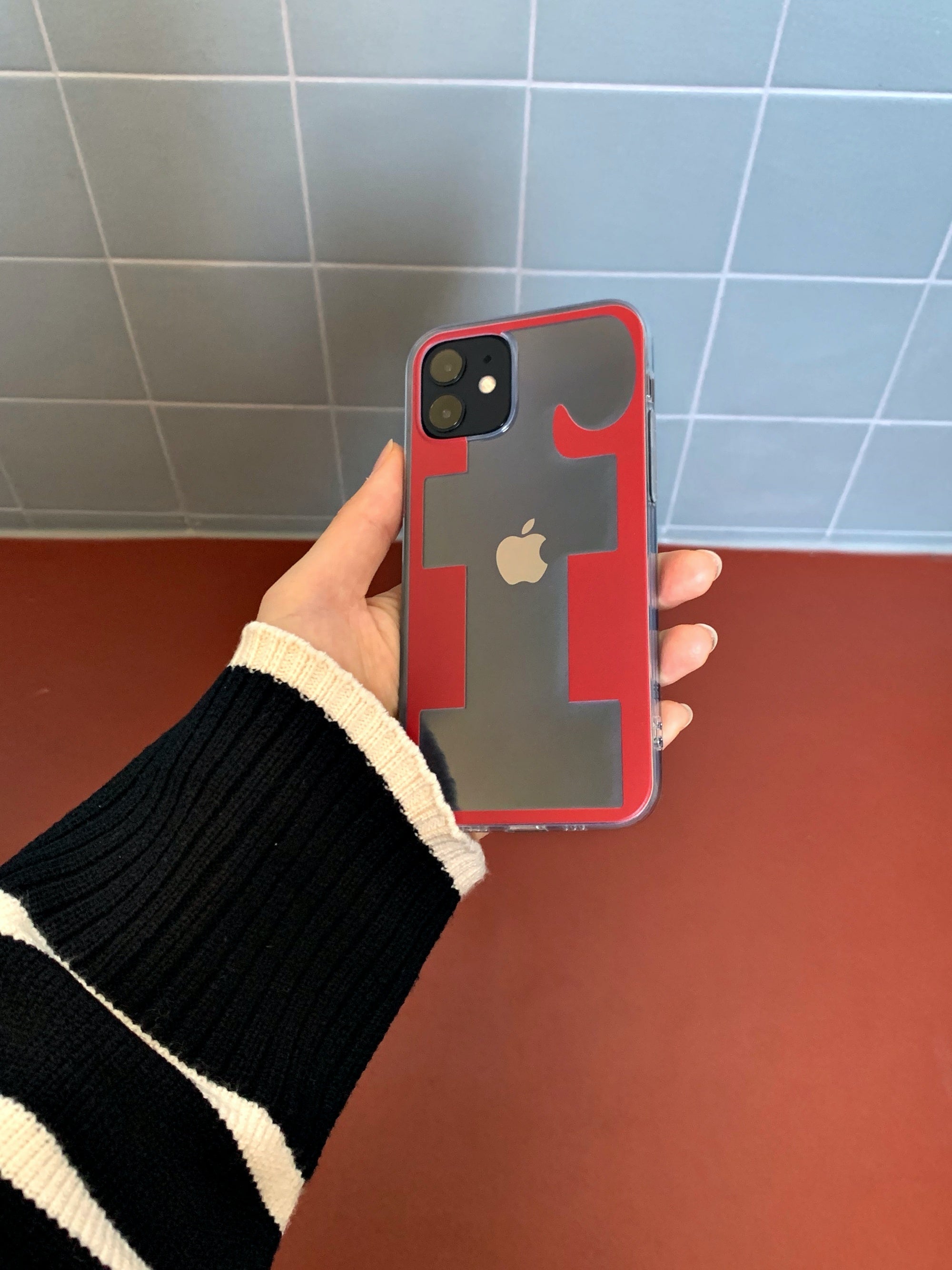  [unfold] Alphabet jelly case - F, red