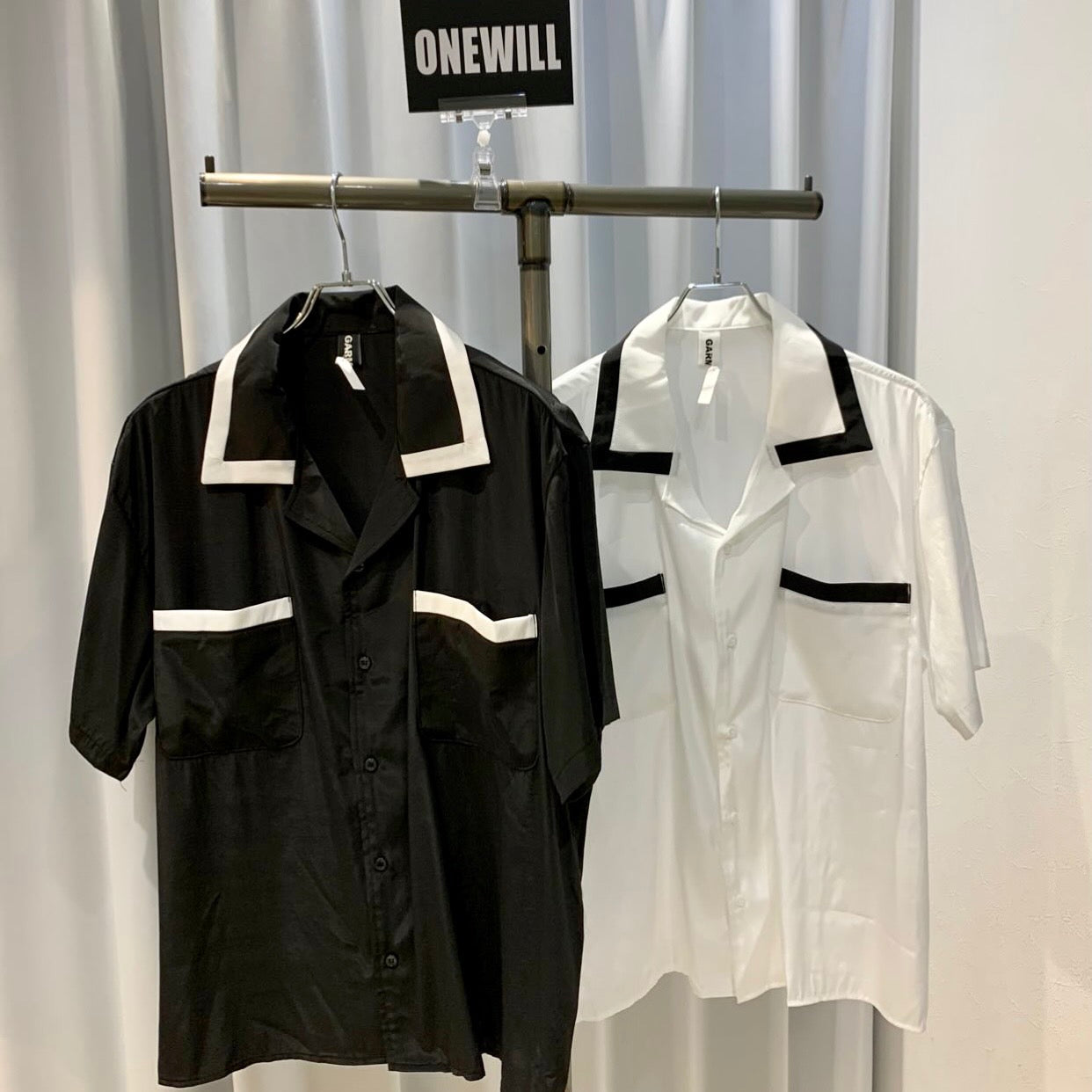 ONEWILL By color satin shirt （送料込）- ONEWILL