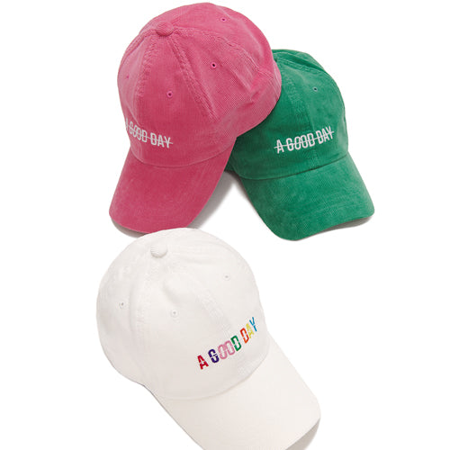 CORDUROY BALLCAP (WHITE)