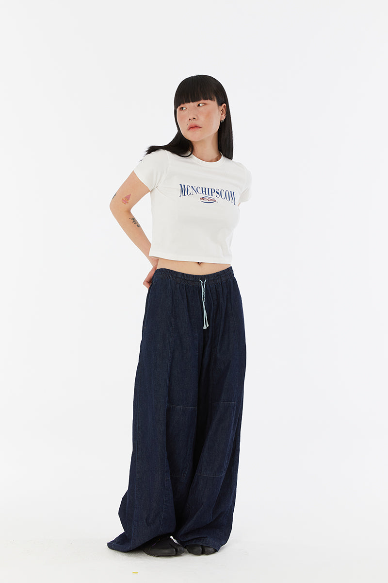 Arch-logo crop Tee (white)