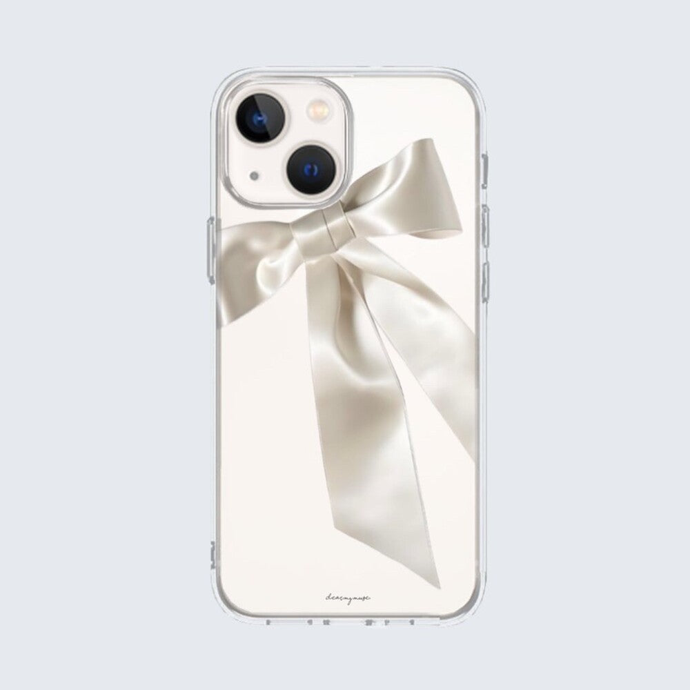 white ribbon ver.1 iphone case