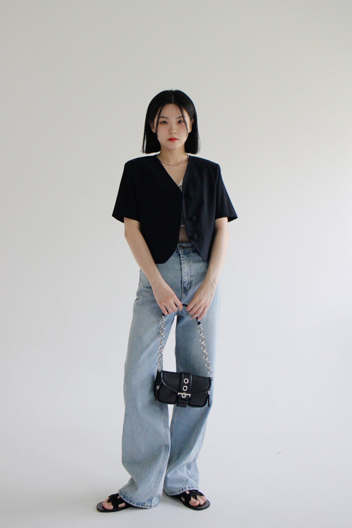 no.1297 Strong Light Blue Wide Pants