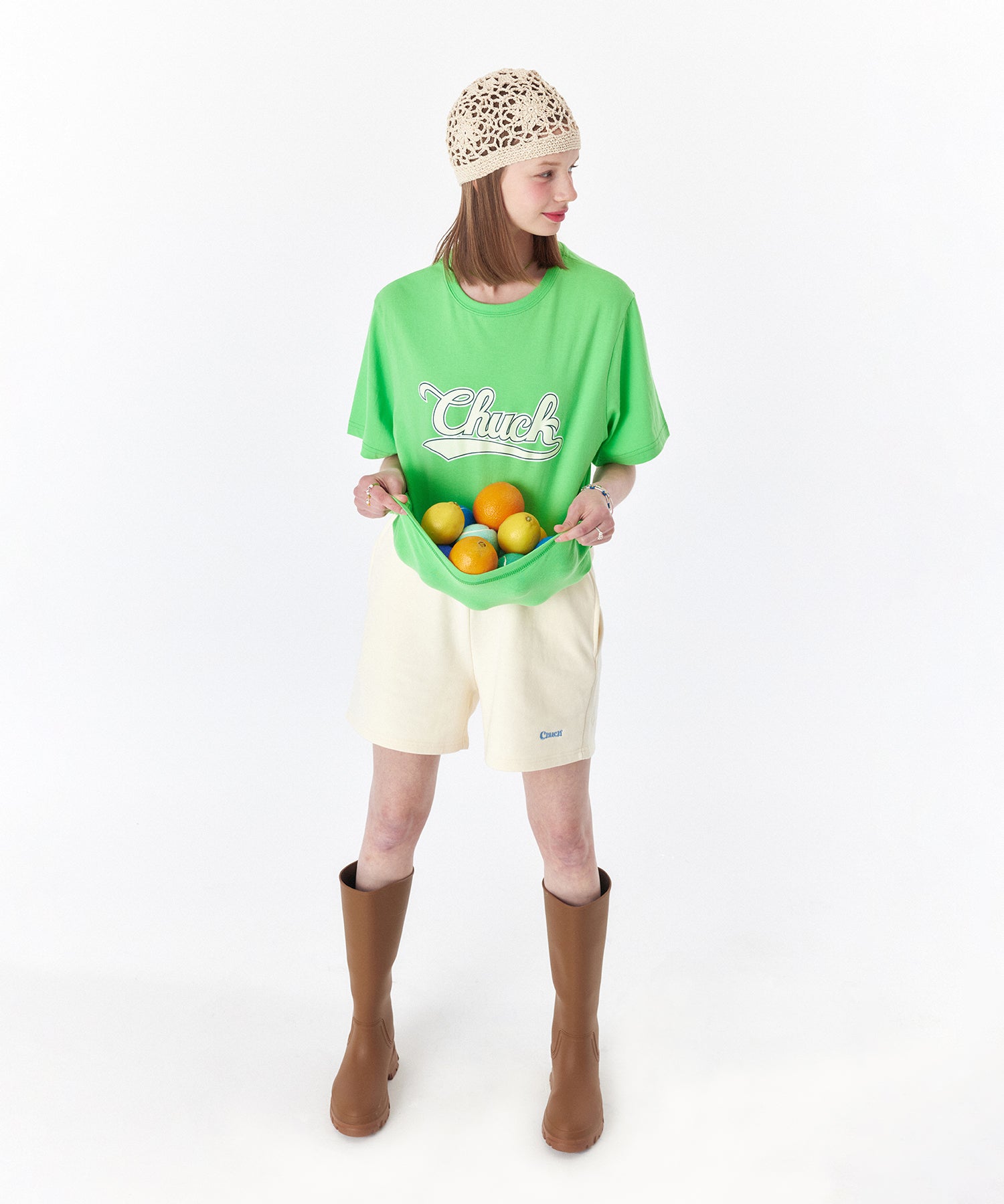 ベースボールロゴTシャツ / CHUCK BASEBALL LOGO T-SHIRT (LIGHT GREEN)