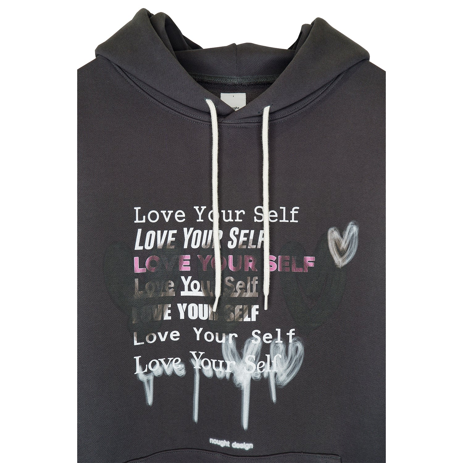 Love Yourself Sweat Hoodie / Charcoal