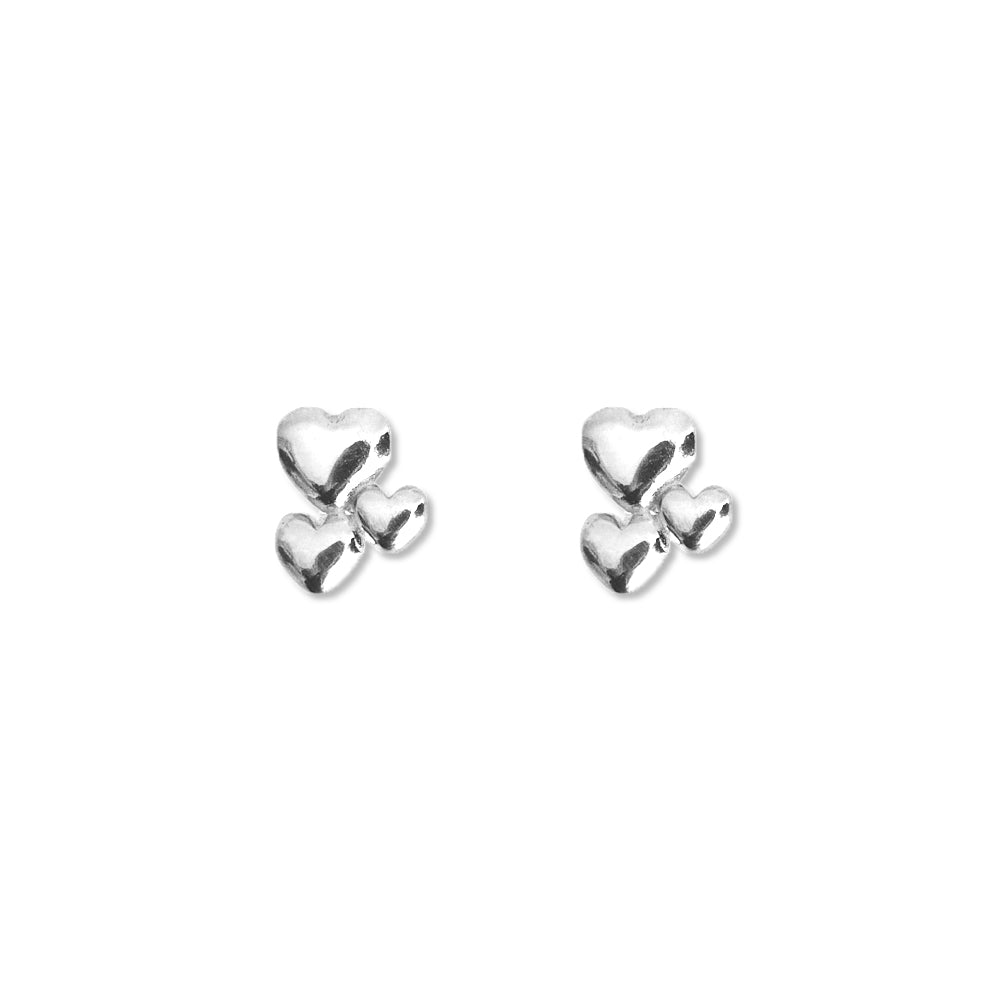 [925 SILVER] Daily Mini Heart Earring A