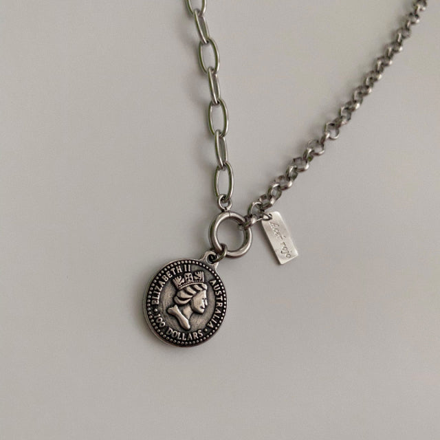 ezs Peso Coin Two Way Necklace