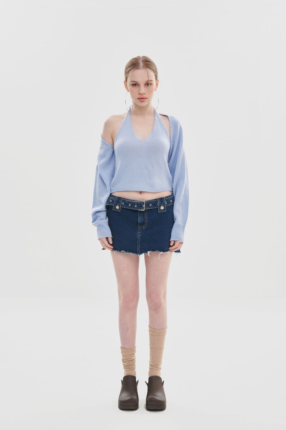 MICRO DENIM SKIRT