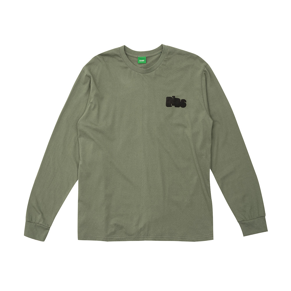 CUMULUS LOGO LONG SLEEVE T-SHIRT GREEN