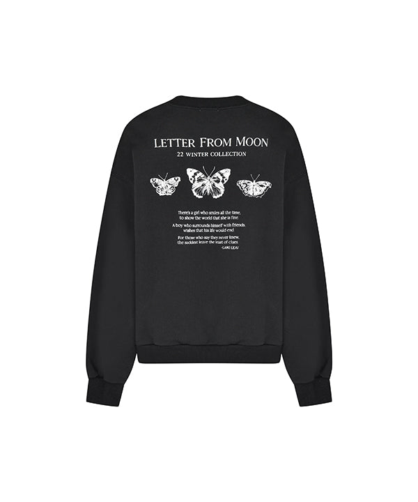 Triple Butterfly Embroidered Sweatshirt ( 3 Colors )