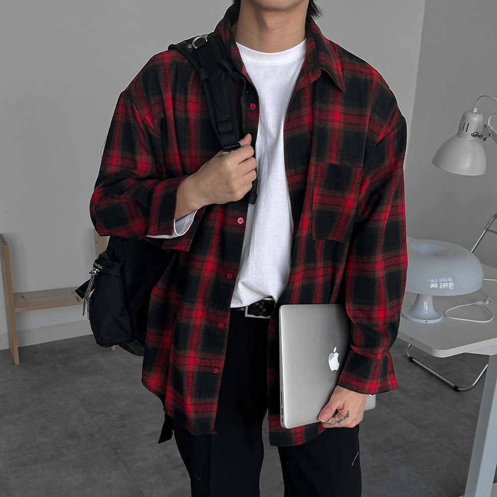 ASCLO Cotton Check Shirt (3color)