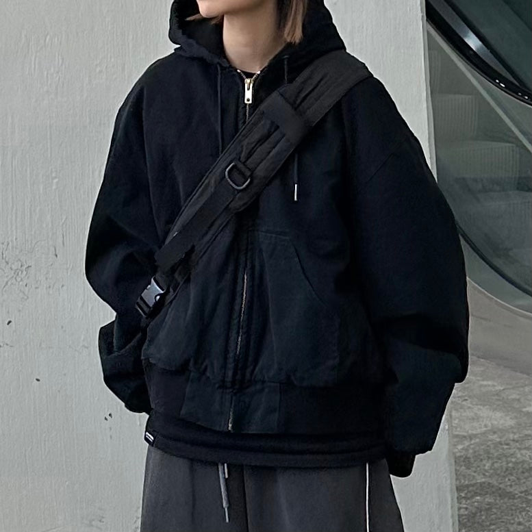 Padded Crop Hood Work Jumper