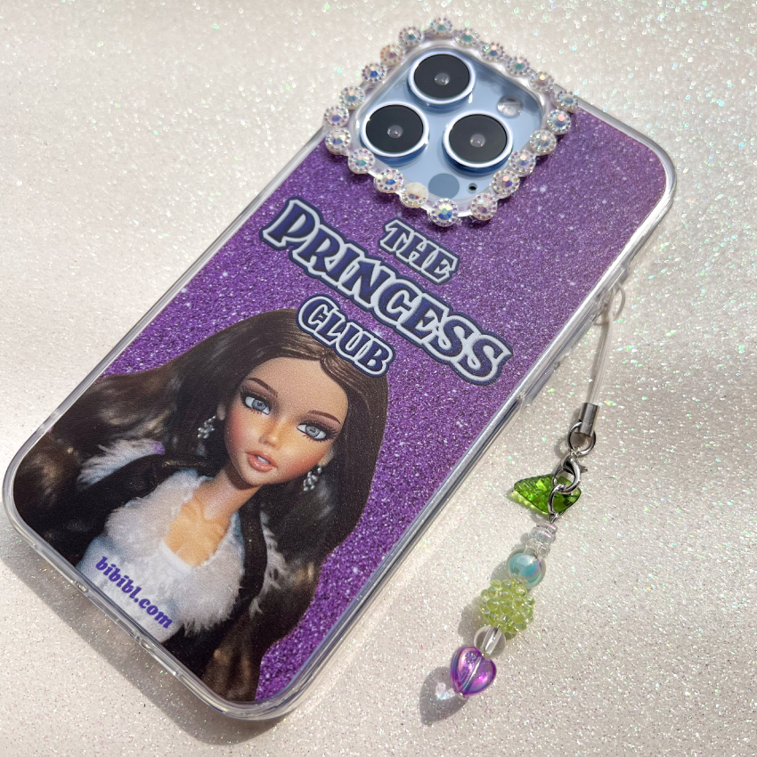 [transparent jelly hard] The Princess Club (Purple) Phone Case