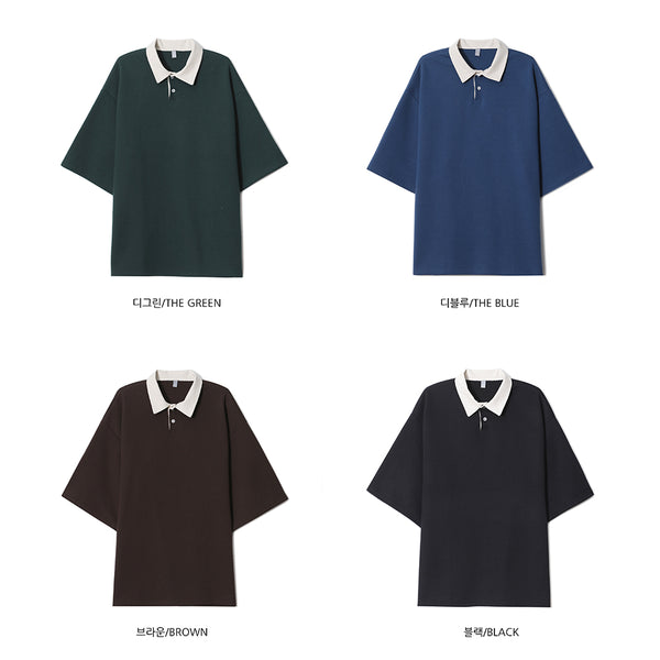 ASCLO Mix PK Collar T Shirt (4color)