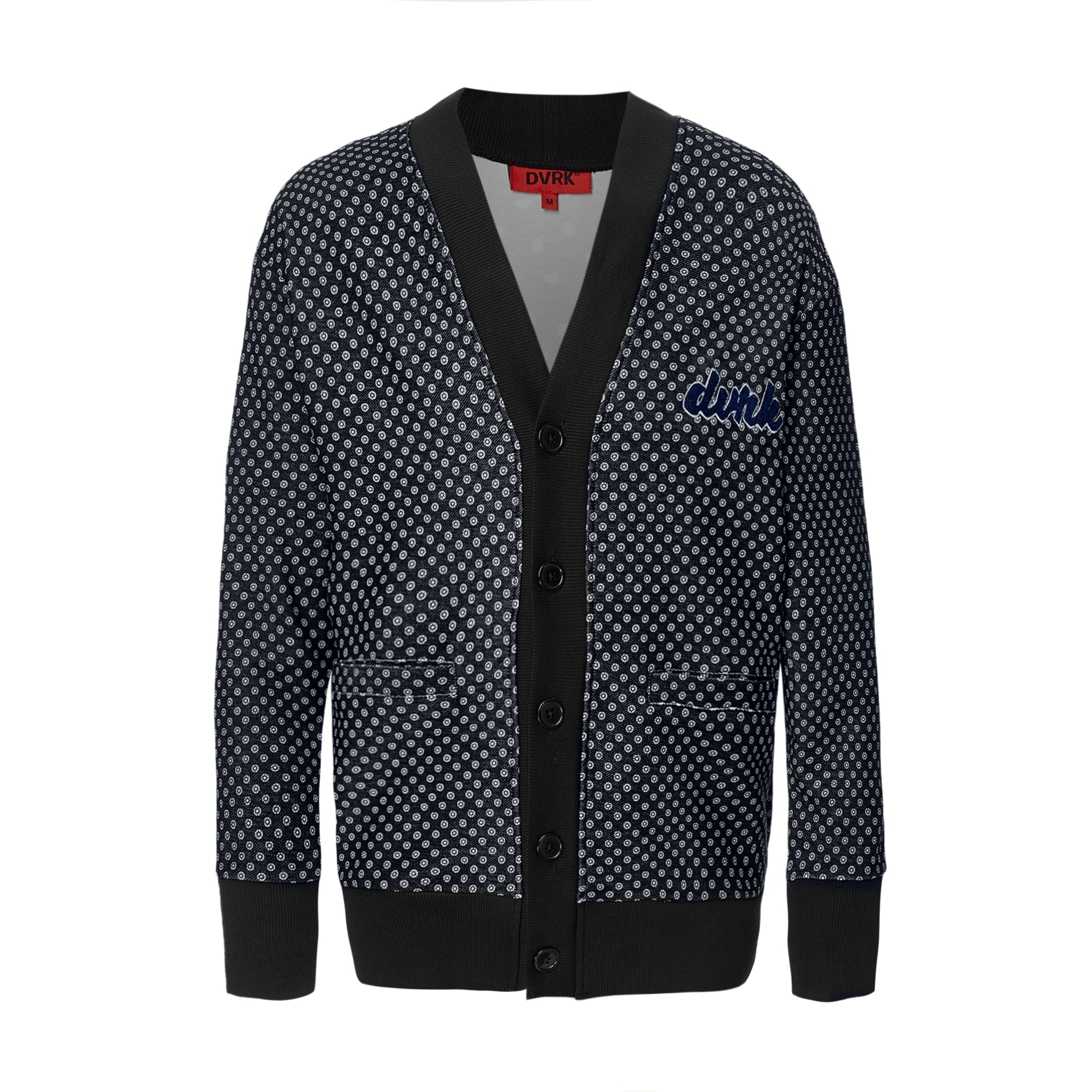 DVRK POLKADOT-PRINT CARDIGAN