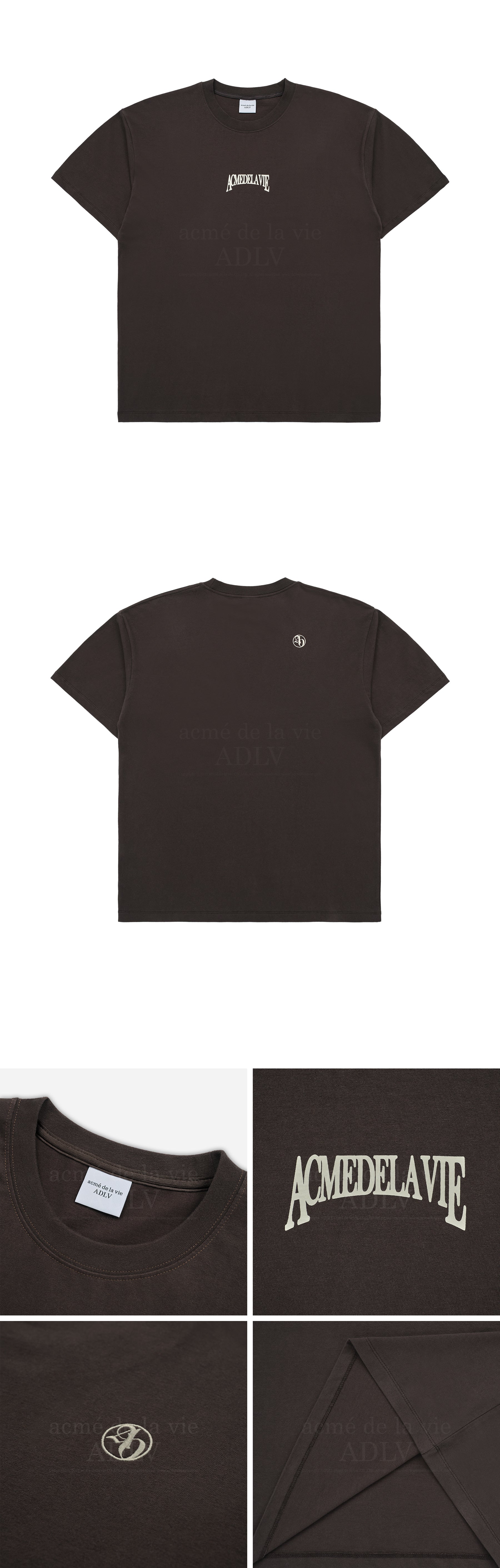 [24SS] AE LOGO SHORT SLEEVE T-SHIRT BROWN