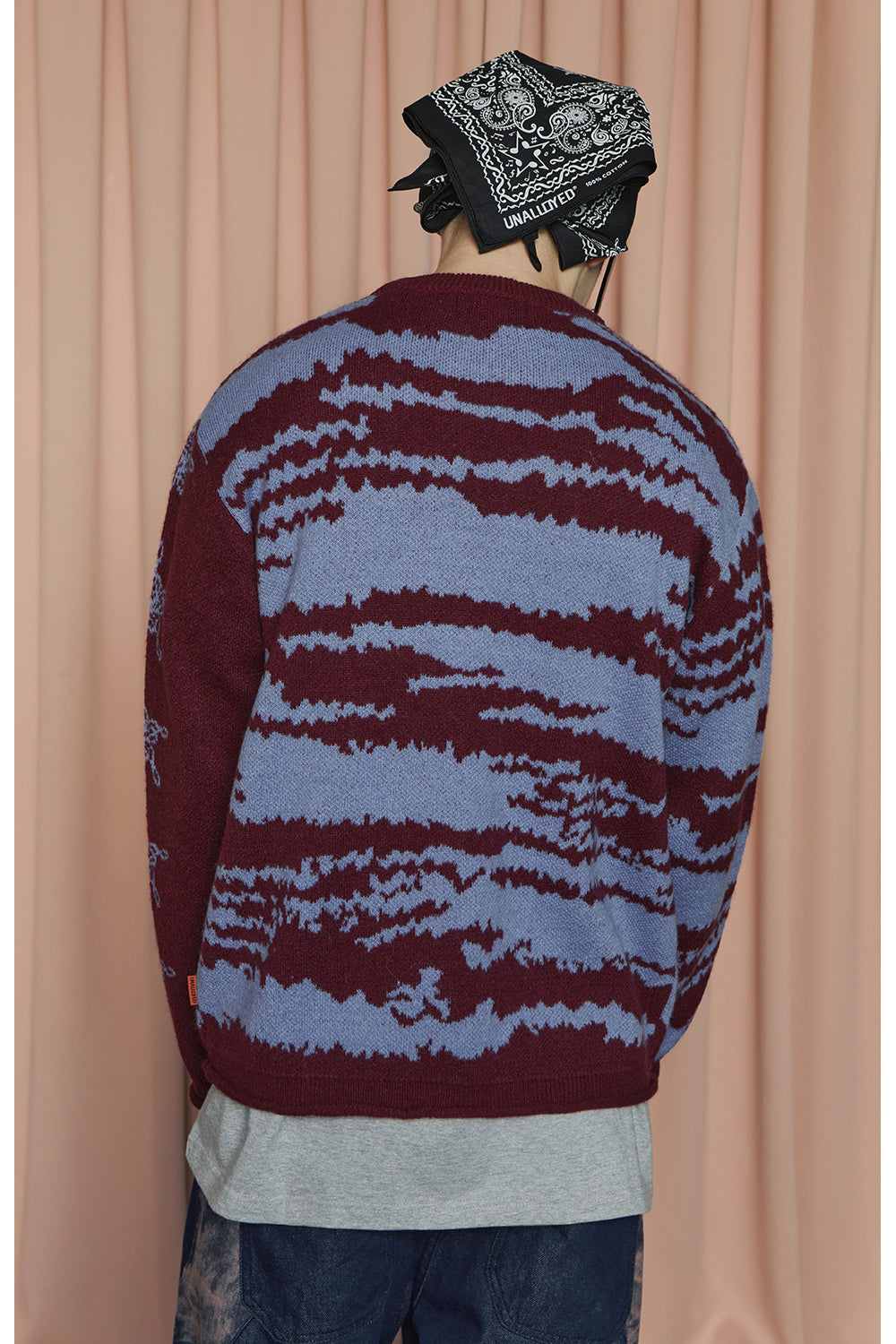 NOTE STAR KNIT / BURGUNDY