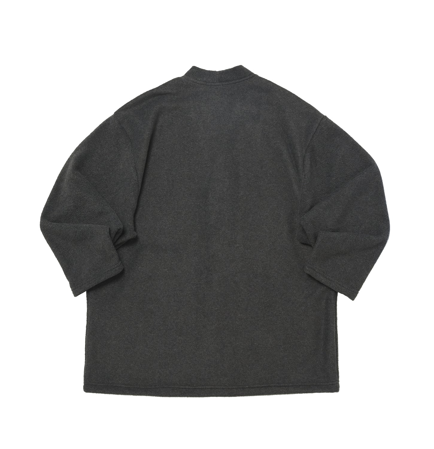 WARM-FLEECE HERITAGE CARDIGAN (Charcoal)