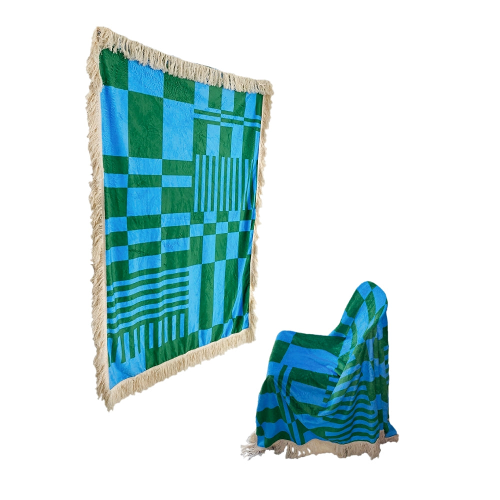 Checker ripe blanket (Blue&Green)