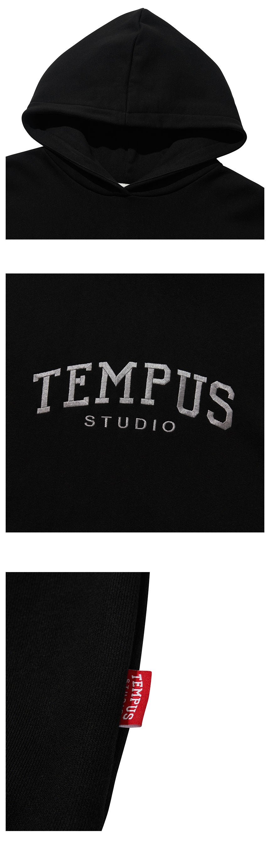 TEMPUS BASIC HOODIE [BLACK]