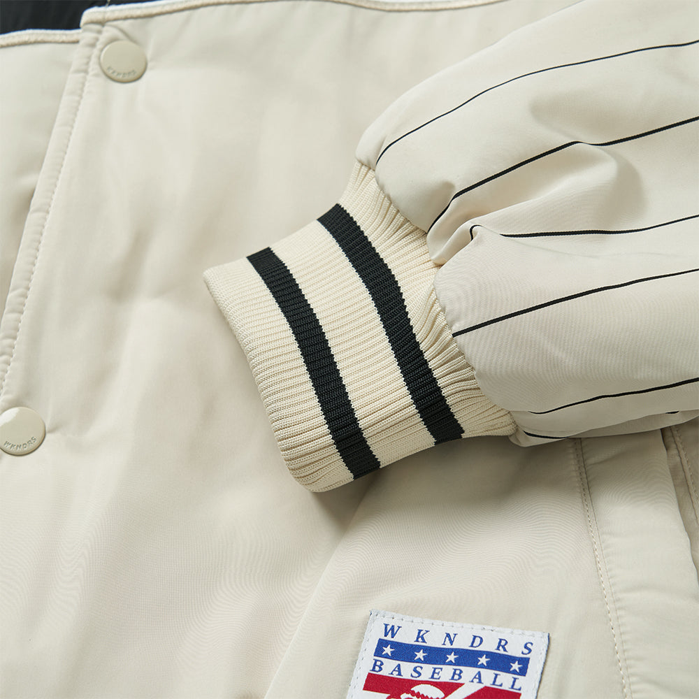 BASEBALL SCRIPT JACKET (IVORY)