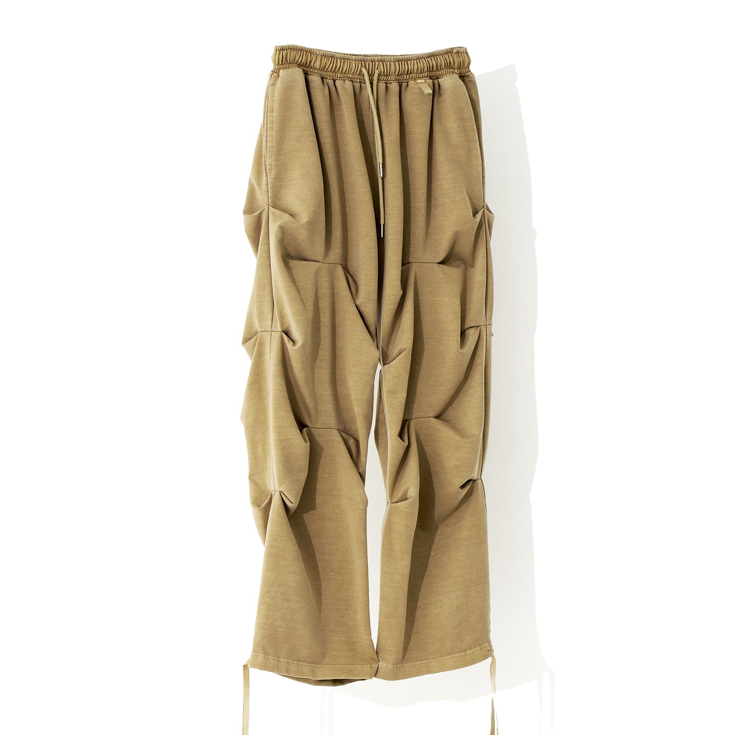 PIGMENT WASHED CREASE PANTS_CAMEL BROWN