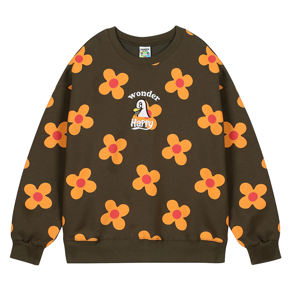 Flower pattern Sweat-shirt